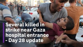 Several killed in apparent Israeli missile strike outside Gaza’s largest hospital